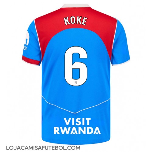 Camisa de Futebol Atletico Madrid Koke #6 Equipamento Alternativo 2025-26 Manga Curta